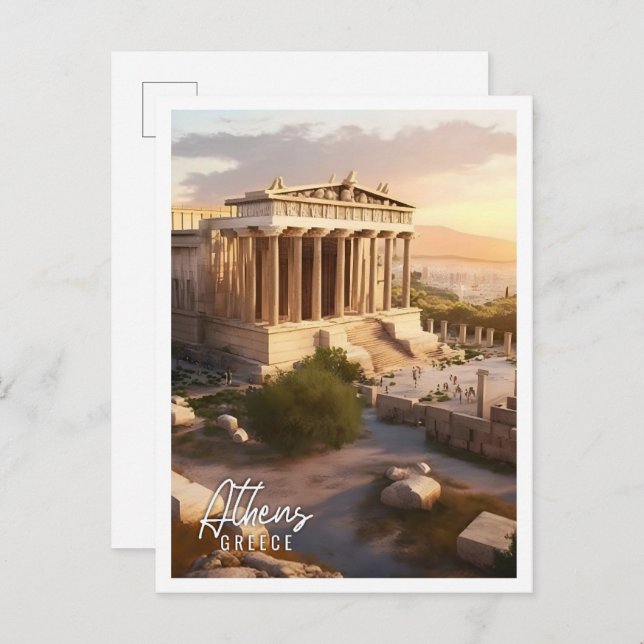 Athens Greece landmark acropolis  Postcard (Front/Back)