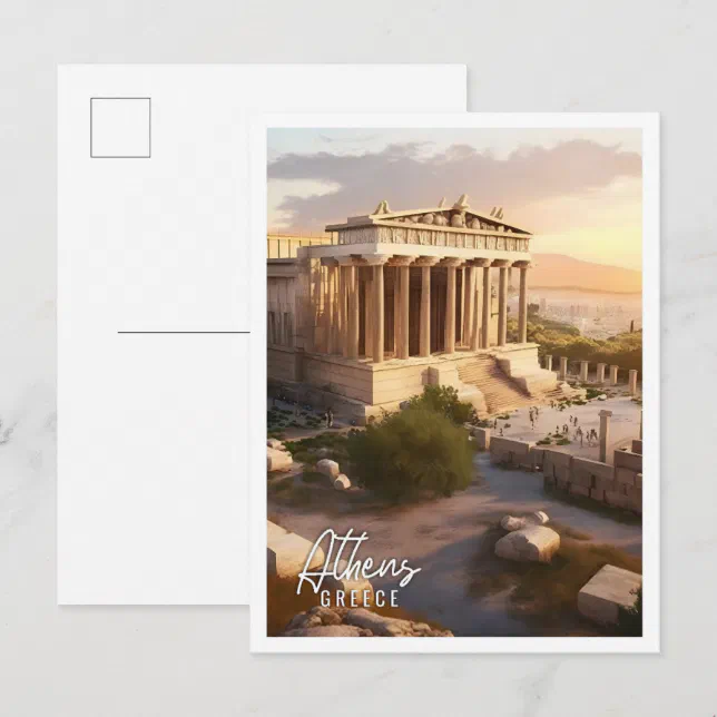 Athens Greece landmark acropolis Postcard | Zazzle