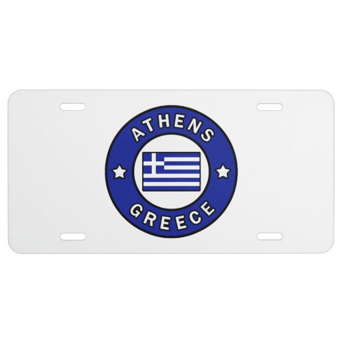 Athens Greece License Plate