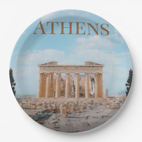 Athens Greece Paper Plates