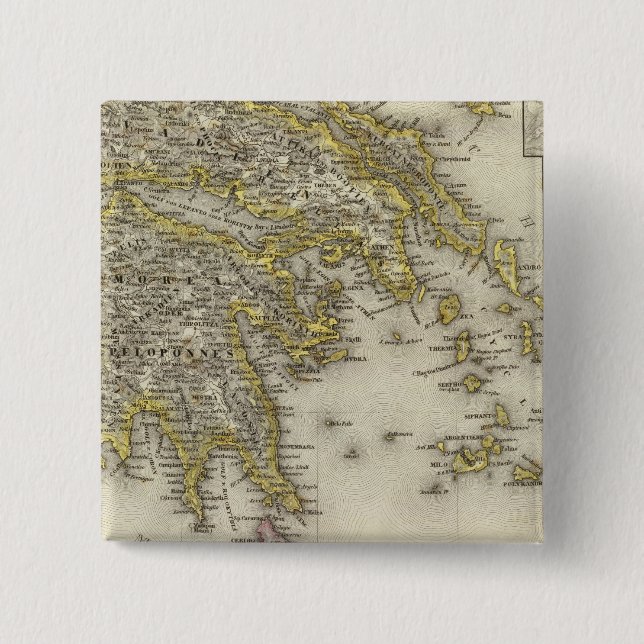 Athens, Greece Pinback Button (Front)