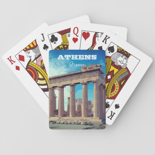 Athens Greece Poker Cards