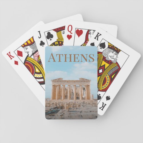 Athens Greece Poker Cards