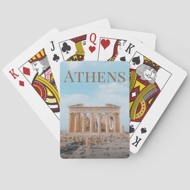 Athens Greece Poker Cards (Back)