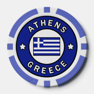 Athens Greece Poker Chips