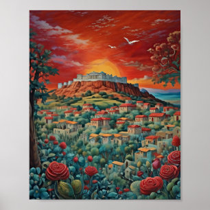 Athens Greece Print, Value Poster Paper (Matte)