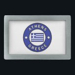 Athens Greece Rectangular Belt Buckle<br><div class="desc">Athens Greece</div>