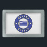 Athens Greece Rectangular Belt Buckle<br><div class="desc">Athens Greece</div>