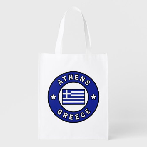 Athens Greece Reusable Grocery Bag