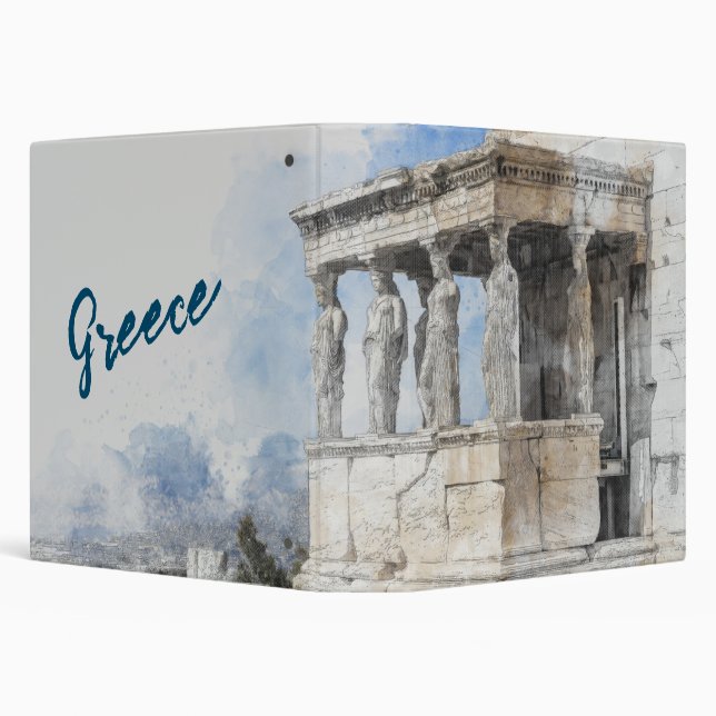 Athens Greece Ruins 3-Ring Binder – Ancient Sites  (Background)
