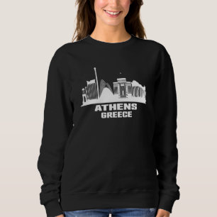 Athens Greece Skyline Greeks Greek Cityscape Sweatshirt
