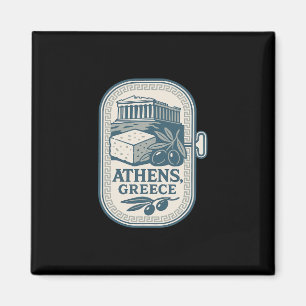 Athens Greece Souvenir Greek Cheese And Travel Des Magnet
