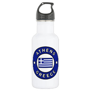 Athens Greece Stainless Steel Water Bottle