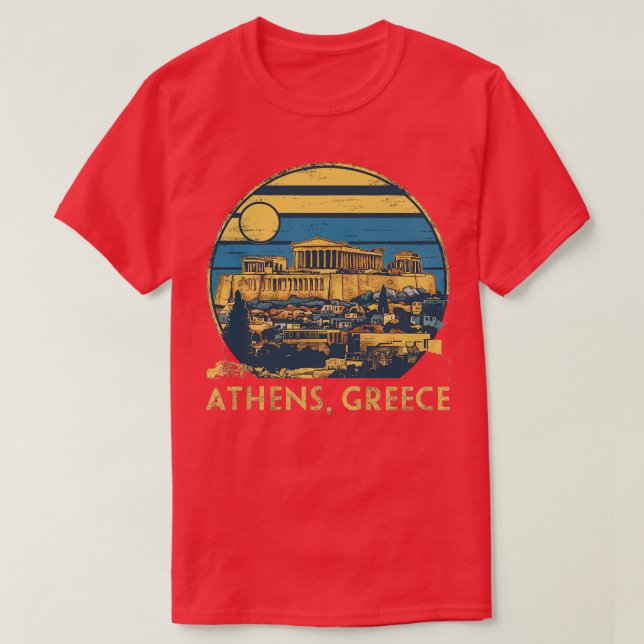 athens greece T-Shirt (Design Front)