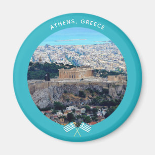 Athens, Greece (The Acropolis and the sea) Magnet