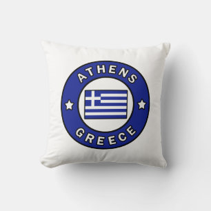 Athens Greece Throw Pillow