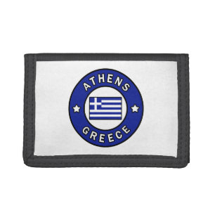 Athens Greece Trifold Wallet