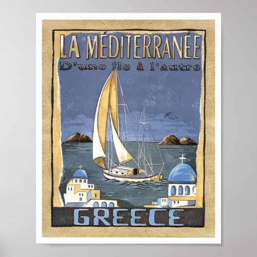 Athens Greece Vintage Greece Travel Posters