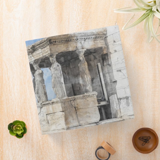 Athens Greece Watercolor Ruins Binder | Travel  (In Situ)