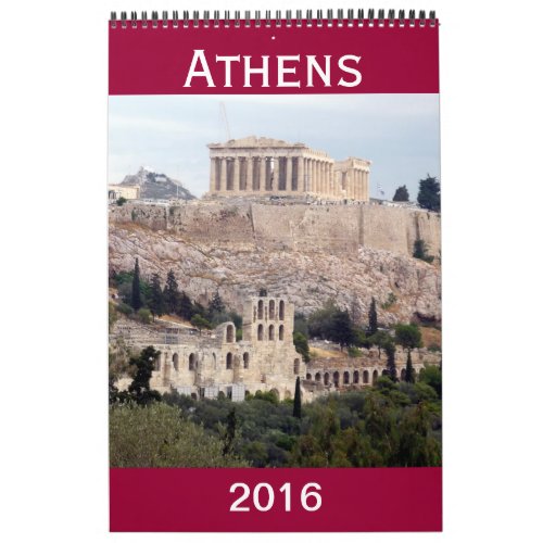 athens greek 2016 calendar