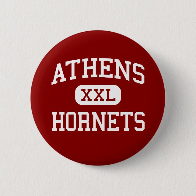 Athens - Hornets - High School - Athens Texas Button (Front)