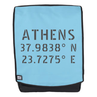 Athens Latitude Longitude Backpack