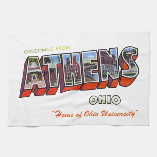Athens Ohio Kitchen Towel