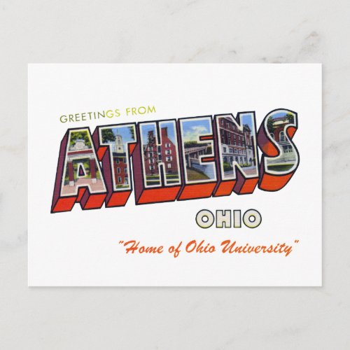 Athens Ohio Postcard