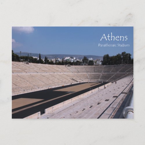 Athens Panathenaic Stadium Postcard