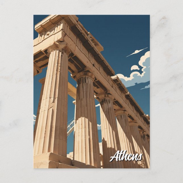 Athens Parthenon Postcard (Front)