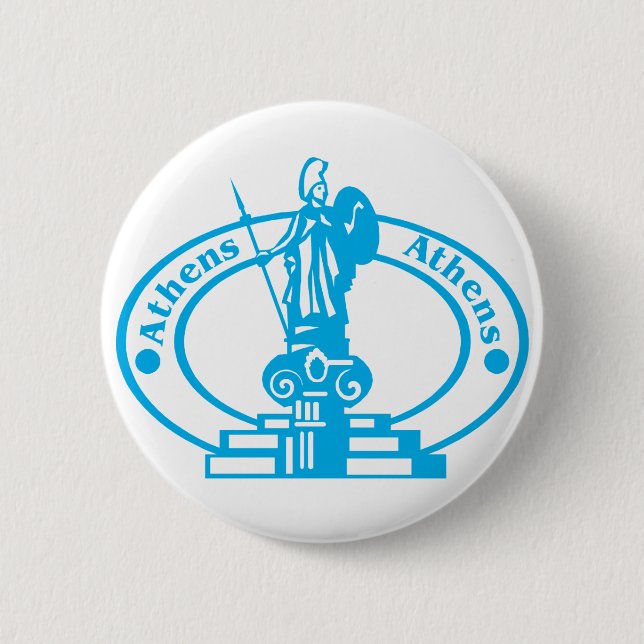 Athens Stamp Button (Front)