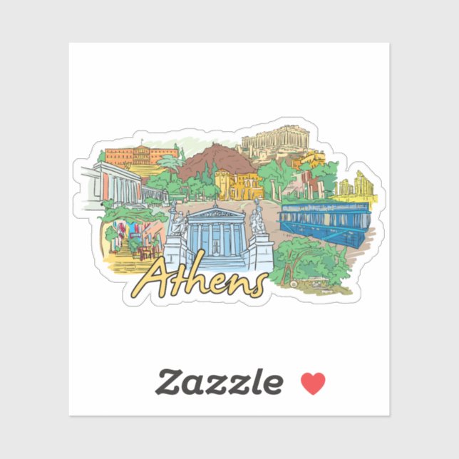 Athens Sticker (Sheet)