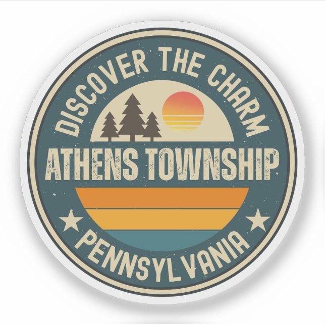 Athens township, Pennsylvania Sticker (Front)