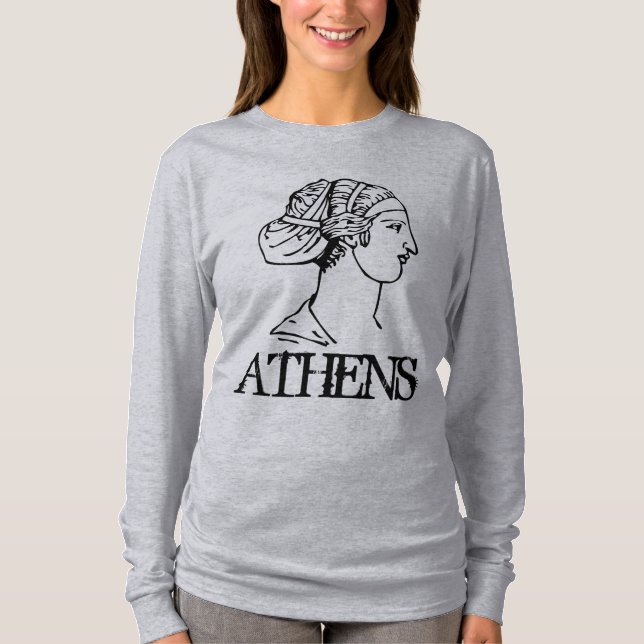 ATHENS, travel shirts, add text T-Shirt (Front)
