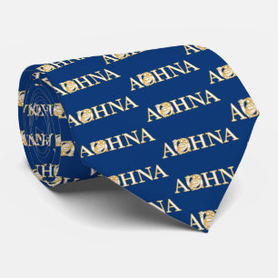 Athens Typography with Ancient Athenial Owl Neck Tie