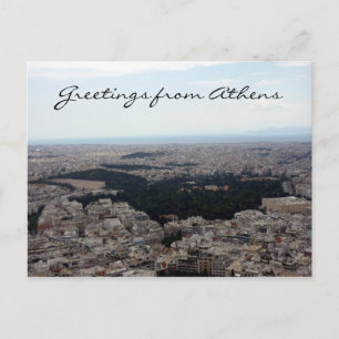 athens vista greetings postcard