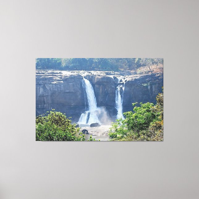 Athirappilly Falls Canvas Print (Front)