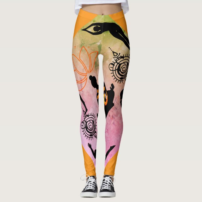 athleisure yogafashion activewearstyle mindfulmove leggings (Front)