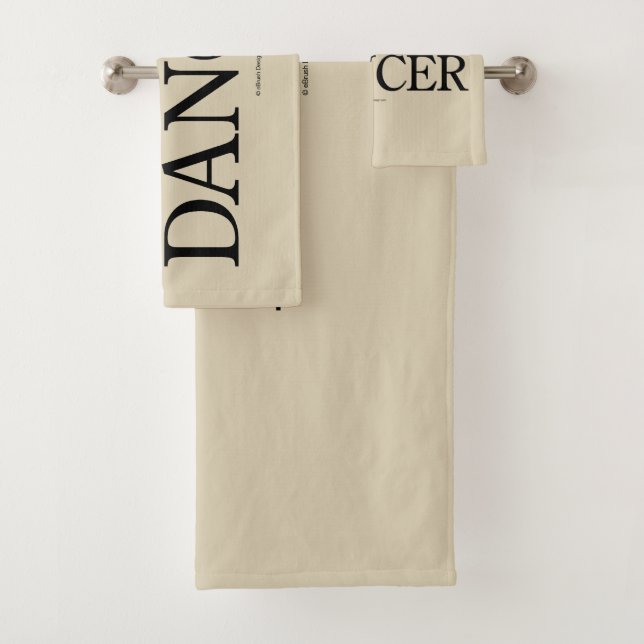 Athlete + Artist = Dancer Bath Towel Set (Insitu)