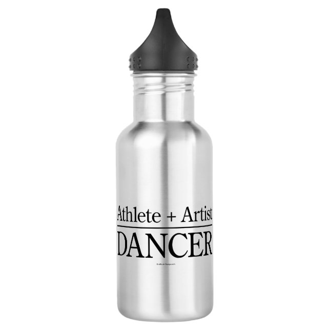 Athlete + Artist = Dancer Water Bottle (Left)