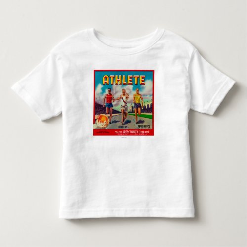 Athlete Brand Citrus Crate Label Toddler T_shirt