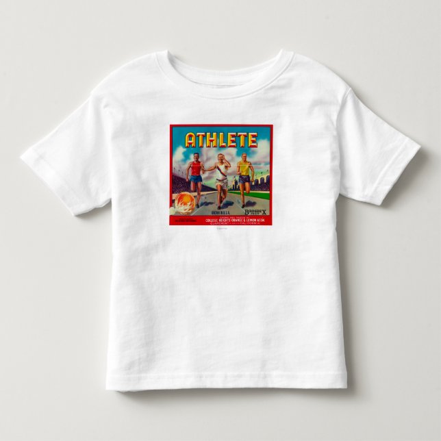 Athlete Brand Citrus Crate Label Toddler T-shirt (Front)