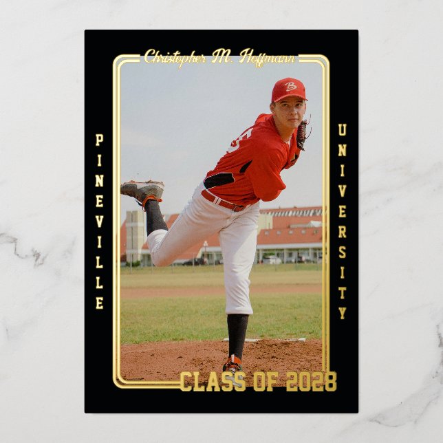 Athlete Graduation Announcement (Front)