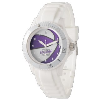 athlete name jersey number purple white basketball watch