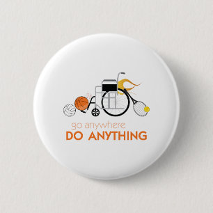 Athlete On Wheels Button