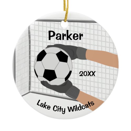 Athlete Soccer Goalie Ornament