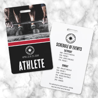 Athlete Sports Event Badge