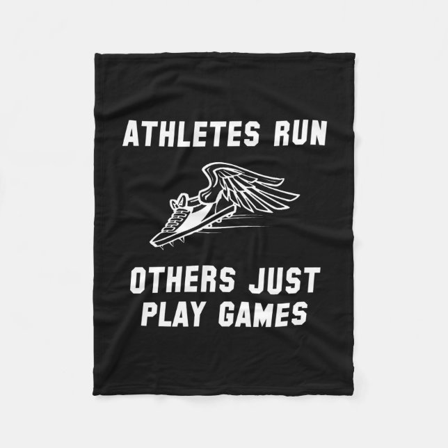 Athletes Run Fleece Blanket (Front)