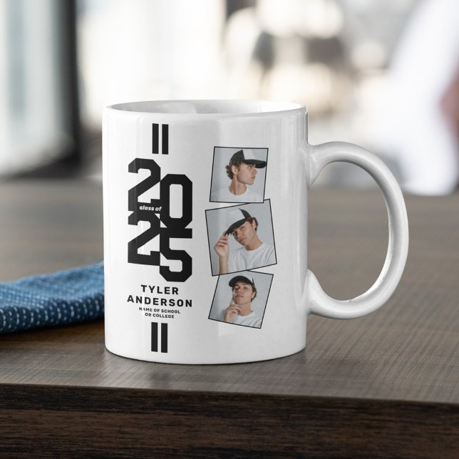 Athletic 2025 Graduation Photo Coffee Mug (Creator Uploaded)