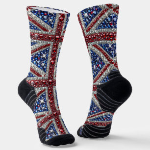 Athletic Crew Sock with British Colors